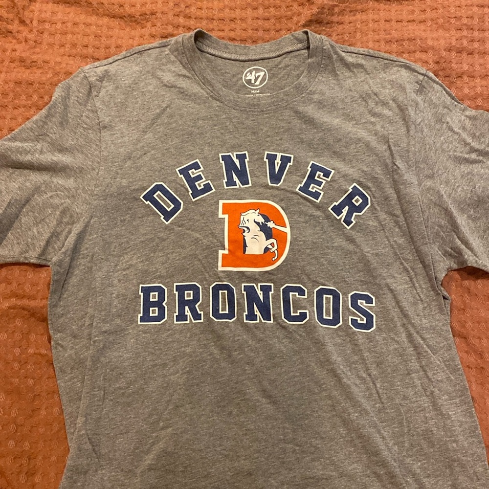 Vintage 47 Brand Denver Broncos T-Shirt - Gray